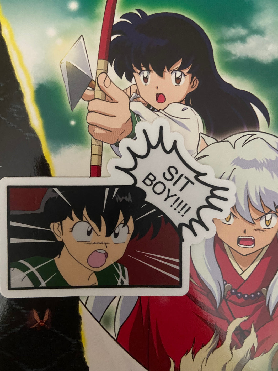 SIT BOY!! Kagome from Inuyasha Sticker