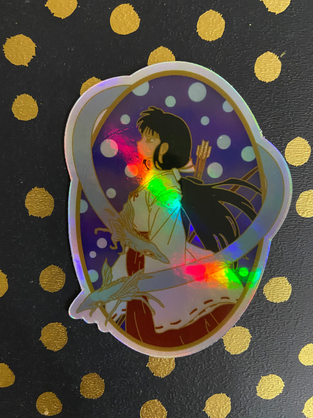 Soul Mistress Inuyasha Kikyo Holographic Sticker