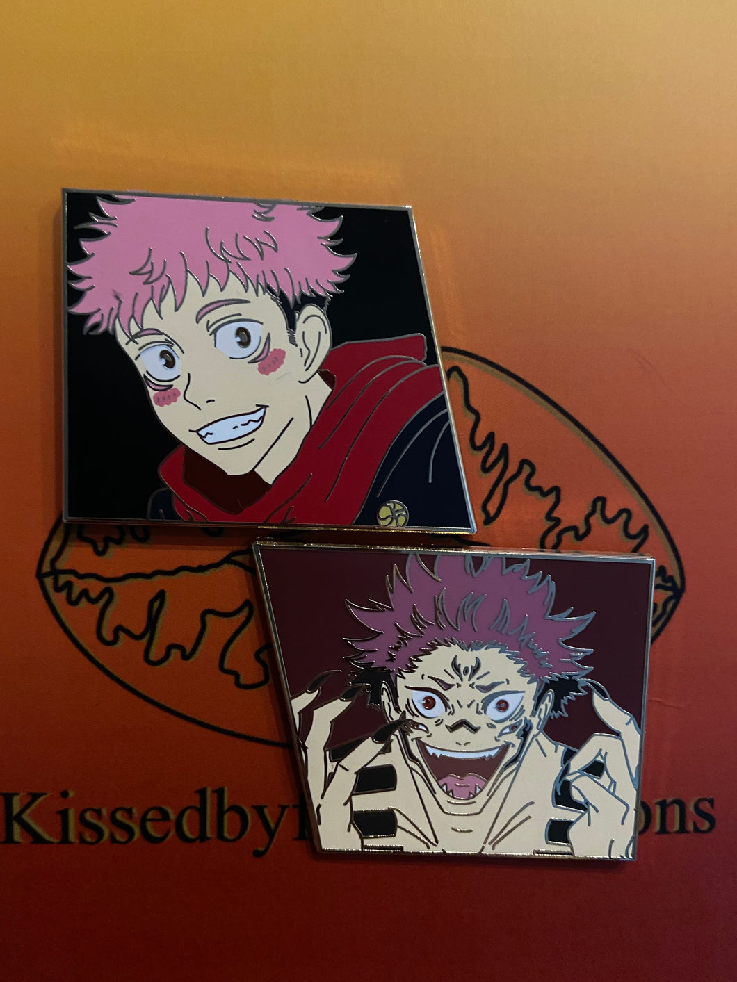 Jujutsu Kaisen Berserk Itadori NON-GLITTER Pin Set