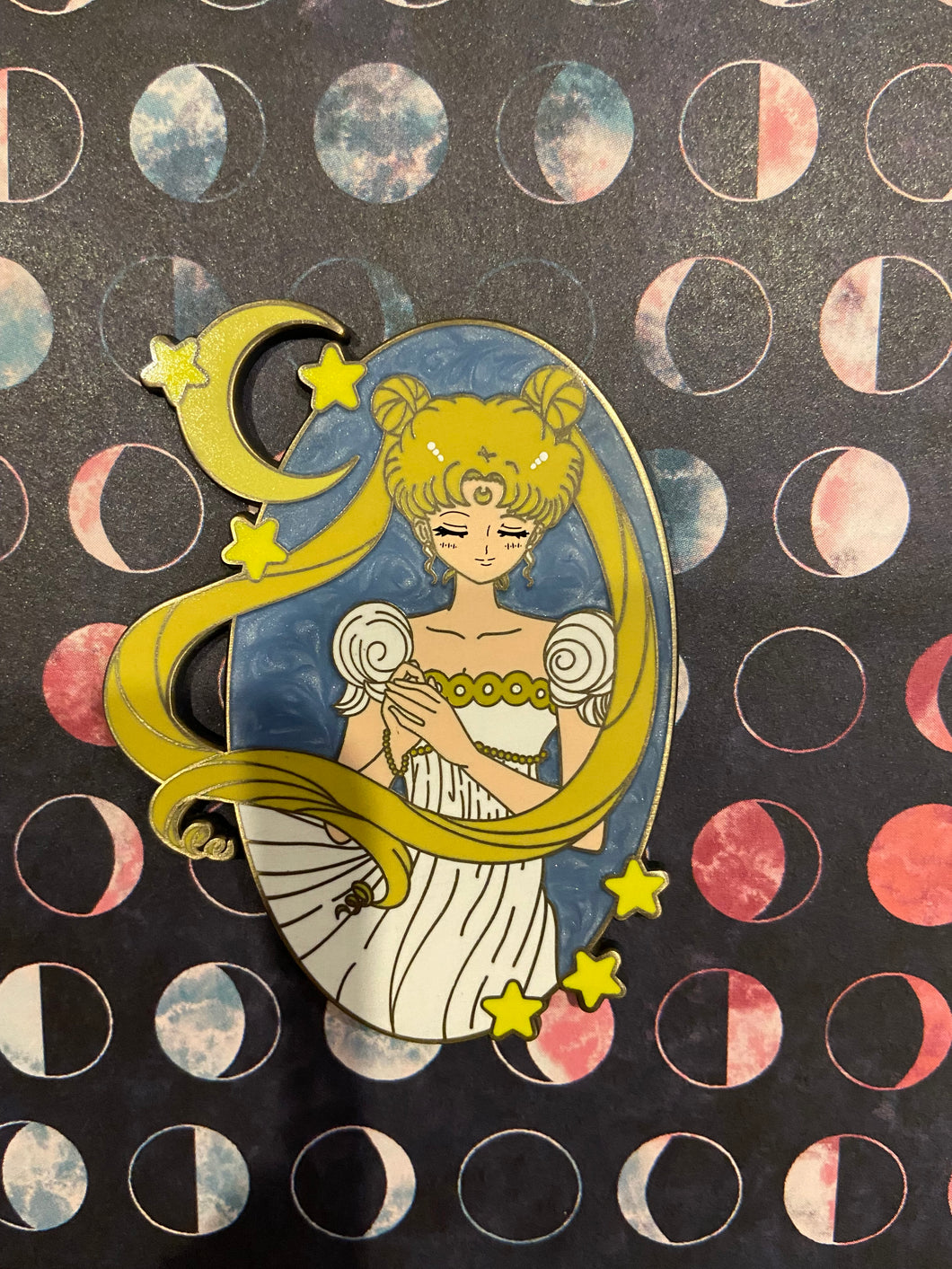 Princess Serenity Pearlescent Enamel Pin