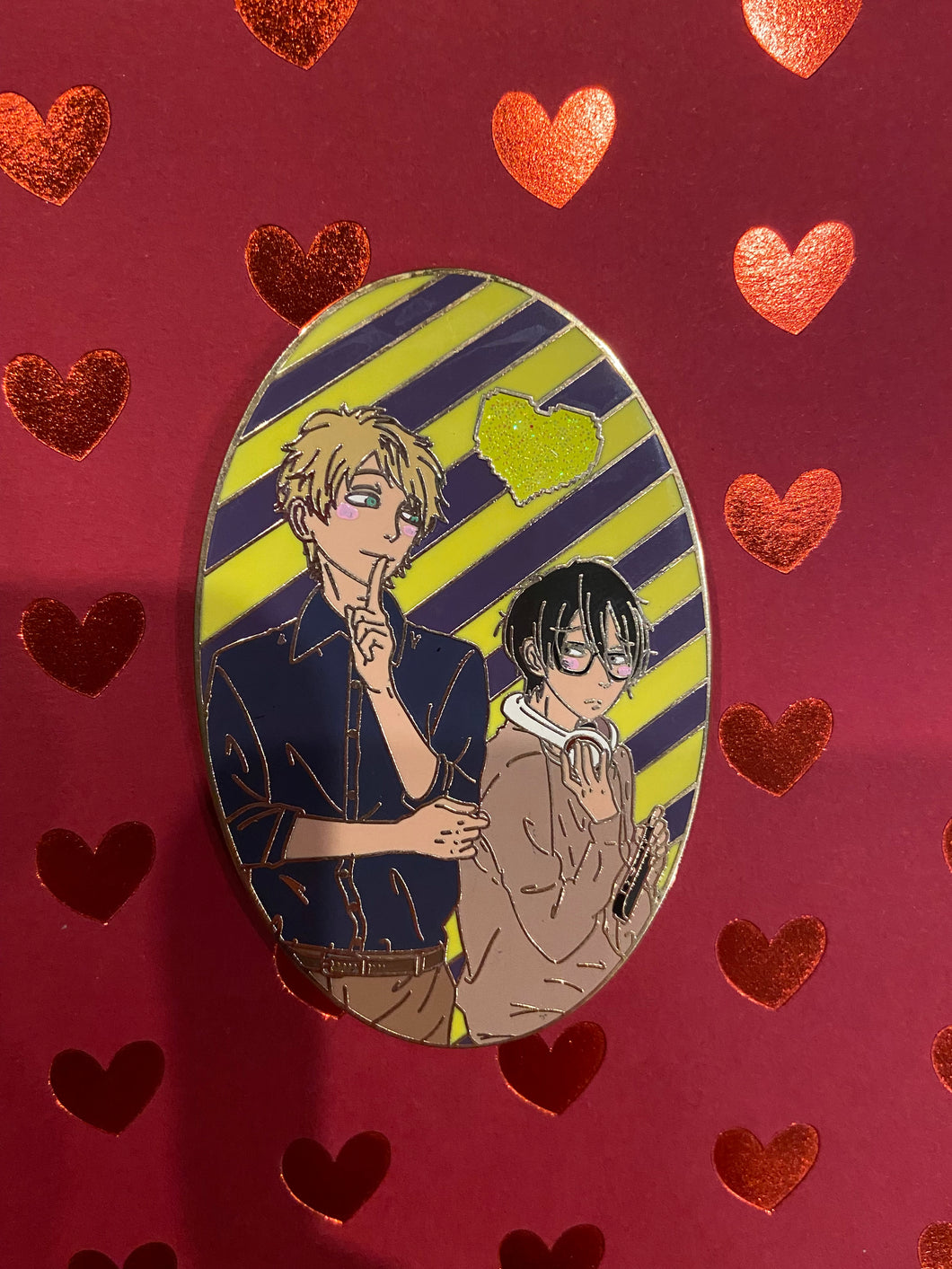 A Couple of Nerds Wotakoi Ko & Nao Enamel Pin