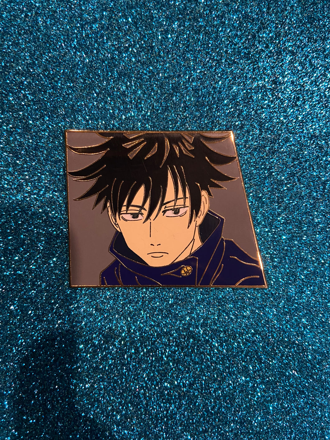 Jujutsu Kaisen Berserk Megumi NON-GLITTER Pin (Silver Side)