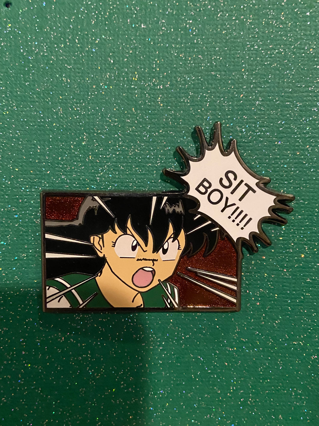 SIT BOY! Kagome Anime Varient Enamel Pin