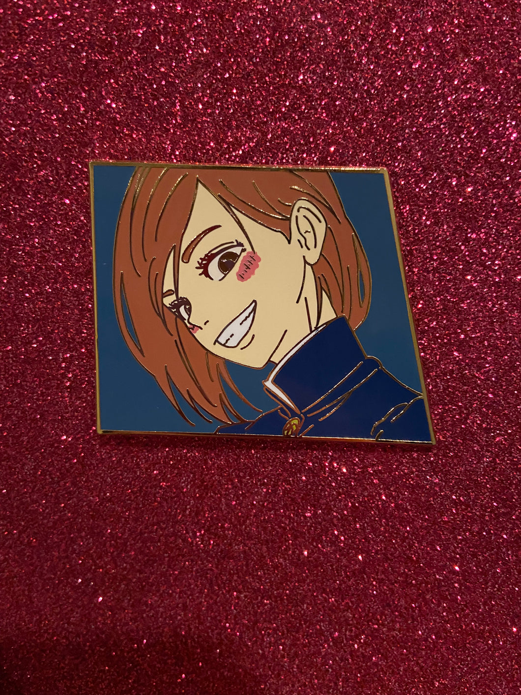 Jujutsu Kaisen Berserk Nobara Smile NON-GLITTER Pin