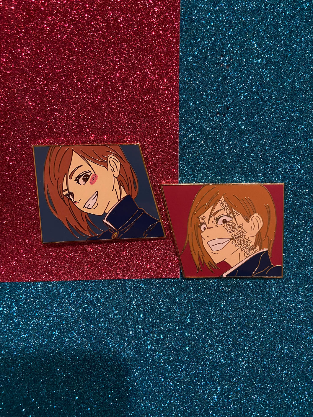 Jujutsu Kaisen Berserk Nobara NON-GLITTER Pin Set