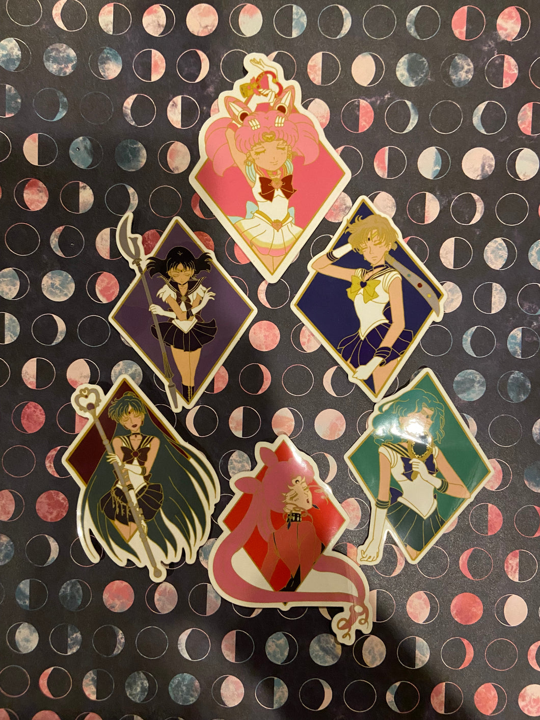 Sailor Moon Outer Scout Diamond Series Stickers