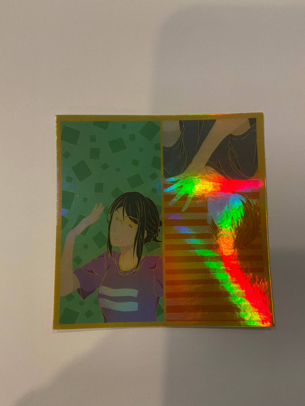 Wotakoi Kabakura and Koyanagi Holographic Sticker