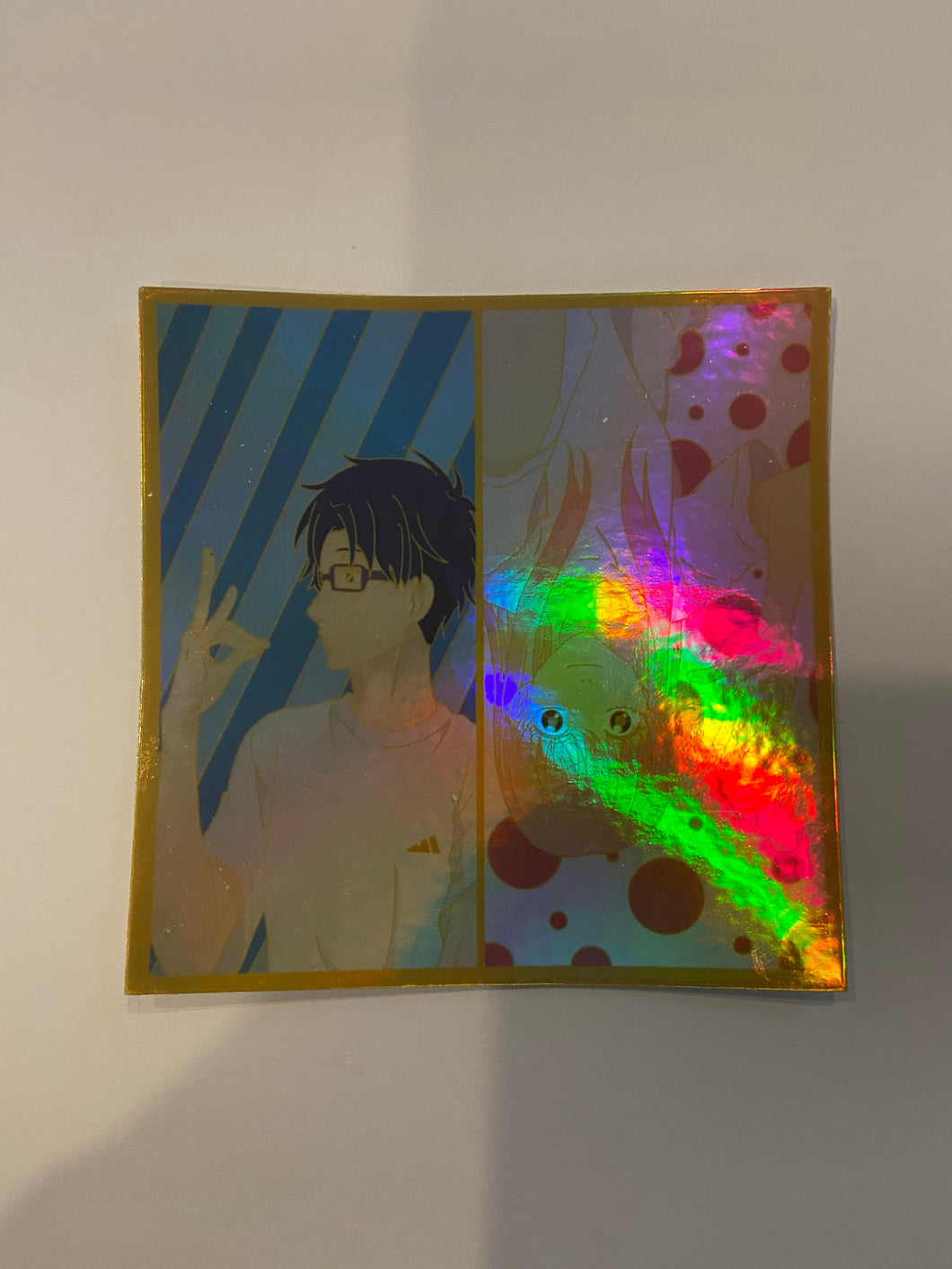 Wotakoi Nifuji and Mamose Holographic Sticker