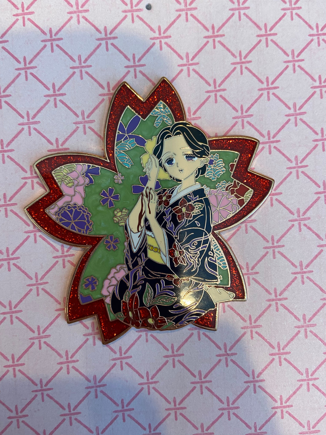 Demon Slayer Sakura Girls Lady Tamayo LIMITED EDITION Enamel Pin